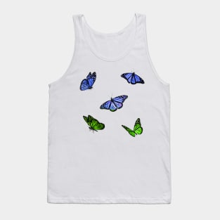 Grassy Fields Butterflies Sticker Pack Tank Top